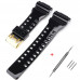 Ремінець для Casio G-Shock GA-100/110/120 Black-Glossy GD чорний полімерний 21.1 см Ремінець для Casio G-Shock GA-100/110/120 Black-Glossy GD чорний полімерний 21.1 см