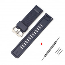 Ремінець для Casio Pro Trek PRW-6900Y Dark Blue SI полімерний темно-синій (1051-1192)