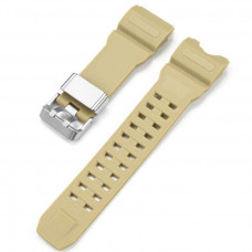 Ремінець для годинника Casio G-Shock GWG-1000 Beige SI бежевий силіконовий (1051-1360)
