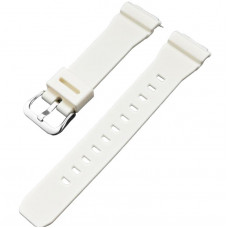 Силіконовий ремінець для годинника Casio GM-S2100 White SI білого кольору (артикул 1051-1373)