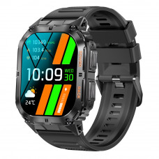 Чоловічий розумний годинник Modfit Navi Compass Black з AMOLED дисплеєм та компасом