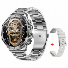 Розумний годинник Modfit Tactic Blaze Silver Steel з металевим ремінцем та захистом IP67