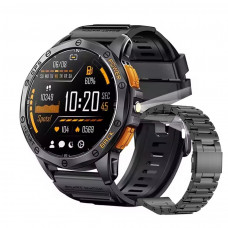 Розумний годинник Modfit Pathfinder GPS Compass Black Steel з AMOLED дисплеєм та подарунковим ремінцем Розумний годинник Modfit Pathfinder GPS Compass Black Steel з AMOLED дисплеєм та подарунковим ремінцем