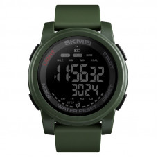 Чоловічий тактичний годинник Skmei 1469AGBK Military-Black з електронним циферблатом та захистом 5 ATM