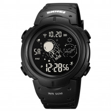 Чоловічий спортивний годинник Skmei 1820BK Black з електронним циферблатом та підсвічуванням Чоловічий спортивний годинник Skmei 1820BK Black з електронним циферблатом та підсвічуванням