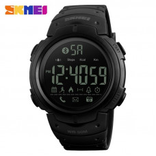 Розумний чоловічий годинник Skmei 1301BK Black з Bluetooth та фітнес-функціями