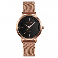 Жіночий годинник Skmei 1528RG Rose Gold з металевим браслетом та мінеральним склом Жіночий годинник Skmei 1528RG Rose Gold з металевим браслетом та мінеральним склом