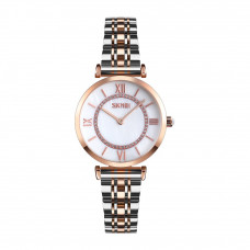Жіночий годинник Skmei 9198TRGWTH-S Rose Gold-Silver-White Lady з мінеральним склом