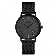 Жіночий годинник Skmei 1530BK Black у класичному стилі з металевим браслетом та індикацією дати Жіночий годинник Skmei 1530BK Black у класичному стилі з металевим браслетом та індикацією дати