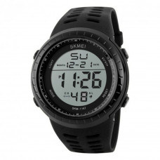 Чоловічий спортивний годинник Skmei 1167BK Black з електронним циферблатом та захистом від води 5 ATM Чоловічий спортивний годинник Skmei 1167BK Black з електронним циферблатом та захистом від води 5 ATM