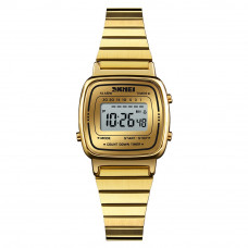 Жіночий годинник Skmei 1901SGD Gold Steel золотистий електронний з підсвічуванням Жіночий годинник Skmei 1901SGD Gold Steel золотистий електронний з підсвічуванням