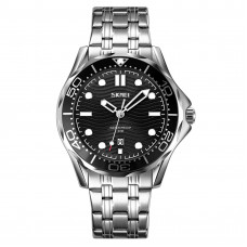 Чоловічий класичний годинник Skmei 9276SSIBK Silver-Black Steel Strap з металевим браслетом Чоловічий класичний годинник Skmei 9276SSIBK Silver-Black Steel Strap з металевим браслетом