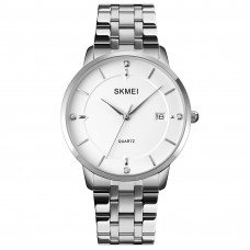 Чоловічий годинник Skmei 1801SSI Silver Case Mesh Band з мінеральним склом та сріблястим браслетом Чоловічий годинник Skmei 1801SSI Silver Case Mesh Band з мінеральним склом та сріблястим браслетом