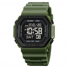 Чоловічий спортивний годинник Skmei 1988AG Army-Green з електронним циферблатом та захистом 5 ATM Чоловічий спортивний годинник Skmei 1988AG Army-Green з електронним циферблатом та захистом 5 ATM