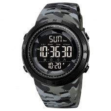 Чоловічий спортивний годинник Skmei 2070CMGY Camo Grey з електронним циферблатом та водозахистом 5 ATM Чоловічий спортивний годинник Skmei 2070CMGY Camo Grey з електронним циферблатом та водозахистом 5 ATM
