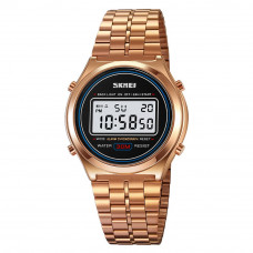 Чоловічий годинник Skmei 2146RG Rose Gold з електронним циферблатом та підсвічуванням Чоловічий годинник Skmei 2146RG Rose Gold з електронним циферблатом та підсвічуванням
