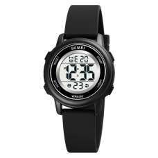 Дитячий електронний годинник Skmei 1721BK Black з підсвічуванням та водозахистом 5 ATM Дитячий електронний годинник Skmei 1721BK Black з підсвічуванням та водозахистом 5 ATM