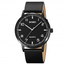 Жіночий годинник Skmei 1890BKBK Black-Black у класичному стилі, шкіряний ремінець Жіночий годинник Skmei 1890BKBK Black-Black у класичному стилі, шкіряний ремінець
