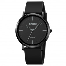 Кварцовий годинник Skmei 2050BKBK Black-Black класичний з мінеральним склом