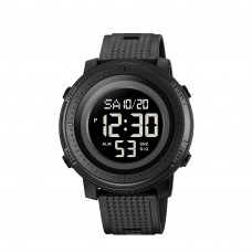 Чоловічий спортивний годинник Skmei 2215BK Black з електронним циферблатом та водозахистом 5 ATM Чоловічий спортивний годинник Skmei 2215BK Black з електронним циферблатом та водозахистом 5 ATM