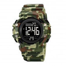 Чоловічий спортивний годинник Skmei 2195CMGN Camo Green з електронним циферблатом та підсвіткою Чоловічий спортивний годинник Skmei 2195CMGN Camo Green з електронним циферблатом та підсвіткою