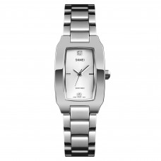 Жіночий годинник Skmei 1400SI Silver у сріблястому кольорі з мінеральним склом та металевим браслетом Жіночий годинник Skmei 1400SI Silver у сріблястому кольорі з мінеральним склом та металевим браслетом