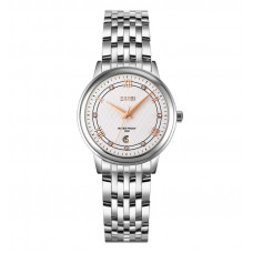 Жіночий класичний годинник Skmei 9272SISI-S Silver-Silver Lady зі сріблястим браслетом та мінеральним склом