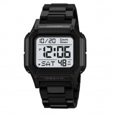Чоловічий спортивний годинник Skmei 2264BKWT Black-White з електронним циферблатом та підсвічуванням Чоловічий спортивний годинник Skmei 2264BKWT Black-White з електронним циферблатом та підсвічуванням