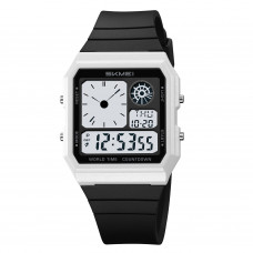 Наручний годинник Skmei 2347WTBK White-Black електронний спортивний з хронографом Наручний годинник Skmei 2347WTBK White-Black електронний спортивний з хронографом