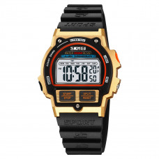 Наручний годинник Skmei 2263BKGD Black-Gold унісекс спортивний з водозахистом 10 ATM Наручний годинник Skmei 2263BKGD Black-Gold унісекс спортивний з водозахистом 10 ATM