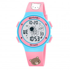 Дитячий спортивний годинник Skmei 2267BR Little Bear Pink-Blue з електронним циферблатом та підсвічуванням Дитячий спортивний годинник Skmei 2267BR Little Bear Pink-Blue з електронним циферблатом та підсвічуванням