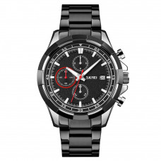 Чоловічий годинник Skmei 9192SIBK Silver-Black з хронографом та календарем