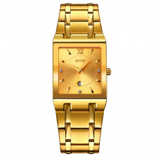Жіночий годинник Skmei 9263GDGD Gold-Gold у класичному стилі, золотистий металевий браслет