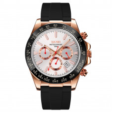 Чоловічий наручний годинник Skmei 9275RGSI Rose Gold-Silver з хронографом та календарем