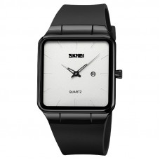 Наручний годинник Skmei 1961BKSI Black-Silver класичний унісекс з мінеральним склом Наручний годинник Skmei 1961BKSI Black-Silver класичний унісекс з мінеральним склом