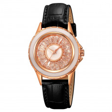 Жіночий годинник Skmei 2172RGBK Rose Gold-Black з мінеральним склом та шкіряним ремінцем Жіночий годинник Skmei 2172RGBK Rose Gold-Black з мінеральним склом та шкіряним ремінцем