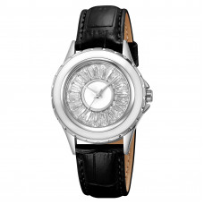 Жіночий годинник Skmei 2172SIBK Silver-Black зі сріблястим циферблатом та шкіряним ремінцем Жіночий годинник Skmei 2172SIBK Silver-Black зі сріблястим циферблатом та шкіряним ремінцем