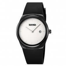 Жіночий годинник Skmei 2177BKSI Black-Silver з мінеральним склом та чорним ремінцем Жіночий годинник Skmei 2177BKSI Black-Silver з мінеральним склом та чорним ремінцем