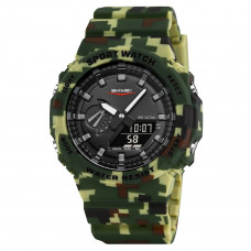 Чоловічий годинник Skmei 2351CMGN Camo Green – тактична модель з комбінованим циферблатом та підсвічуванням Чоловічий годинник Skmei 2351CMGN Camo Green – тактична модель з комбінованим циферблатом та підсвічуванням