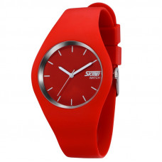 Годинник Skmei 9068RD Red STOPPED — Унісекс спортивна модель з червоним каучуковим ремінцем та мінеральним склом Годинник Skmei 9068RD Red STOPPED — Унісекс спортивна модель з червоним каучуковим ремінцем та мінеральним склом