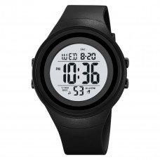 Чоловічий спортивний годинник Skmei 2093BKWT Black-White з електронним циферблатом та підсвічуванням Чоловічий спортивний годинник Skmei 2093BKWT Black-White з електронним циферблатом та підсвічуванням