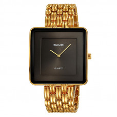 Наручний годинник Skmei 2371GDBK Gold-Black класичний унісекс з металевим браслетом Наручний годинник Skmei 2371GDBK Gold-Black класичний унісекс з металевим браслетом