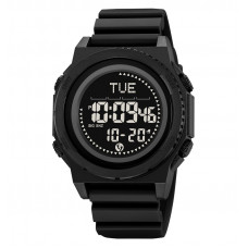 Чоловічий тактичний годинник Skmei 2626BK Black з компасом, крокоміром та водозахистом 5 ATM