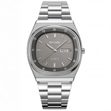 Чоловічий годинник Skmei 2630SITN Silver-titanium з металевим браслетом та календарем