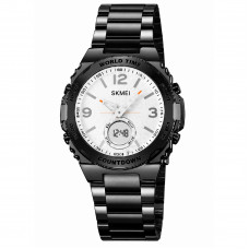 Чоловічий годинник Skmei 2310BKWT Black-White зі стрілково-електронним циферблатом та підсвічуванням Чоловічий годинник Skmei 2310BKWT Black-White зі стрілково-електронним циферблатом та підсвічуванням
