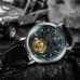 Чоловічий механічний годинник Winner 8271 Silver-Black з автопідзаводом та шкіряним ремінцем Чоловічий механічний годинник Winner 8271 Silver-Black з автопідзаводом та шкіряним ремінцем