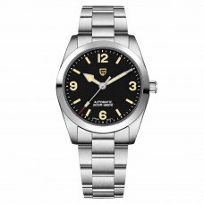 Чоловічий годинник Pagani Design PD-1751 Silver-Black з японським механізмом SEIKO NH35 та сапфіровим склом Чоловічий годинник Pagani Design PD-1751 Silver-Black з японським механізмом SEIKO NH35 та сапфіровим склом