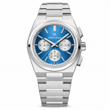 Чоловічий годинник Pagani Design PD-1761 Silver-Blue з сапфіровим склом та механізмом SEIKO VK63 Чоловічий годинник Pagani Design PD-1761 Silver-Blue з сапфіровим склом та механізмом SEIKO VK63