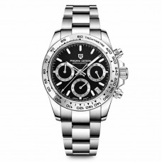 Чоловічий годинник Pagani Design PD-1727 Silver-Black з сапфіровим склом та механізмом SEIKO VK63 Чоловічий годинник Pagani Design PD-1727 Silver-Black з сапфіровим склом та механізмом SEIKO VK63