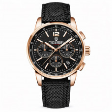 Чоловічий годинник Pagani Design YS008 Rose Gold-Brown з сапфіровим склом та хронографом Чоловічий годинник Pagani Design YS008 Rose Gold-Brown з сапфіровим склом та хронографом